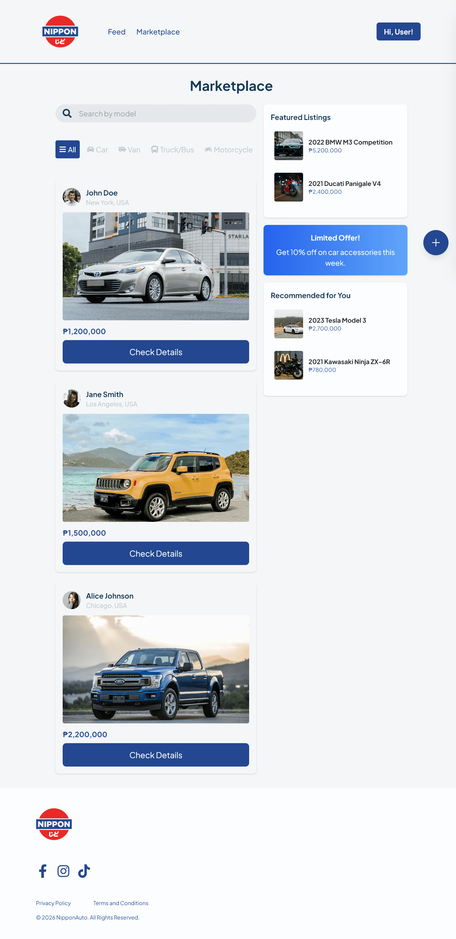 NipponAuto Web App Preview 5